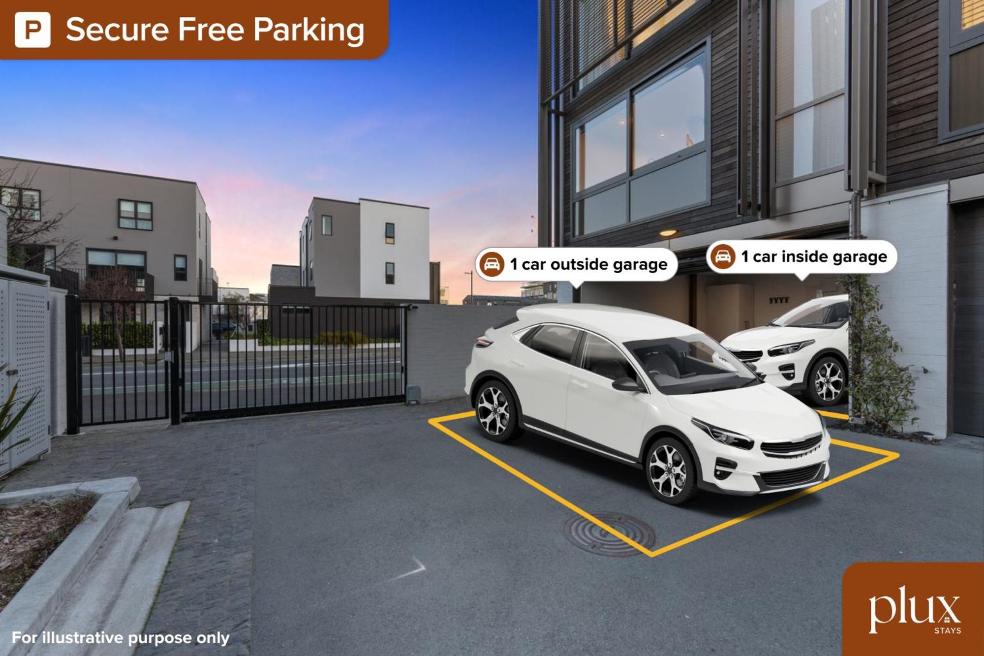 Premium 3bed With Gated 2 Car Parks Apartment *